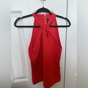 White House Black Market Red Backless Dress
